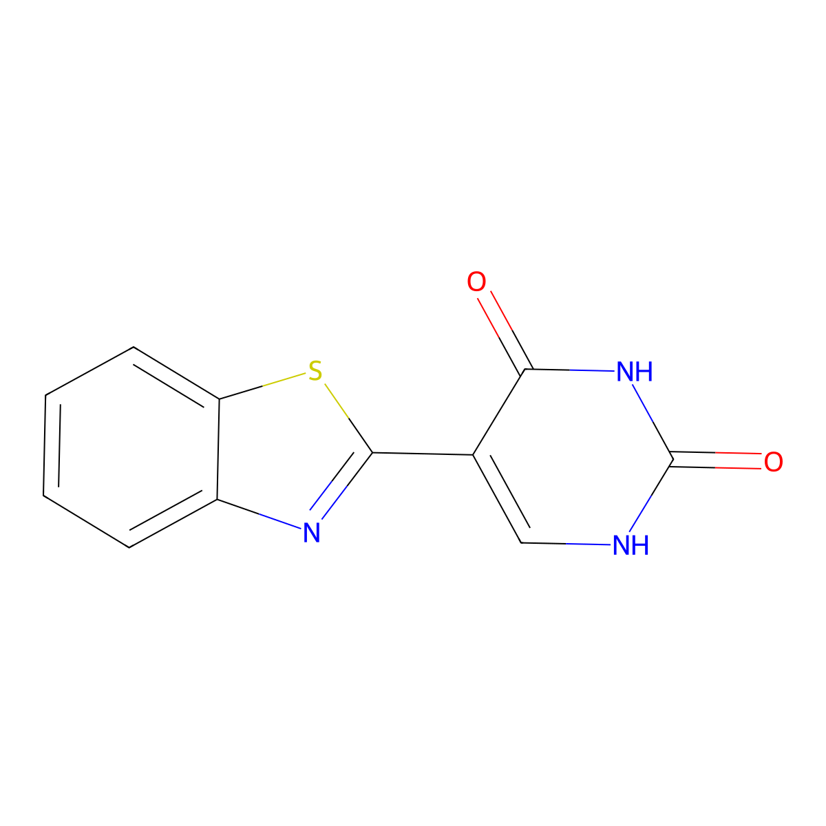 5-(1,3-Benzothiazol-2-yl)-1,2,3,4-tetrahydropyrimidine-2,4-dione molecular structure, CAS 277754-13-9