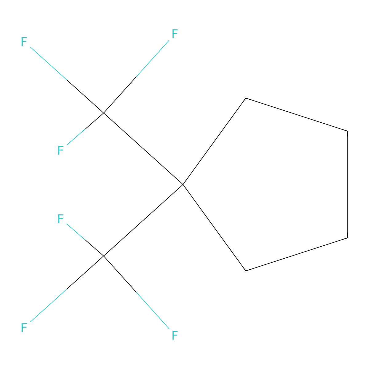 1,1-Bis(trifluoromethyl)-cyclopentane molecular structure, CAS 277756-40-8