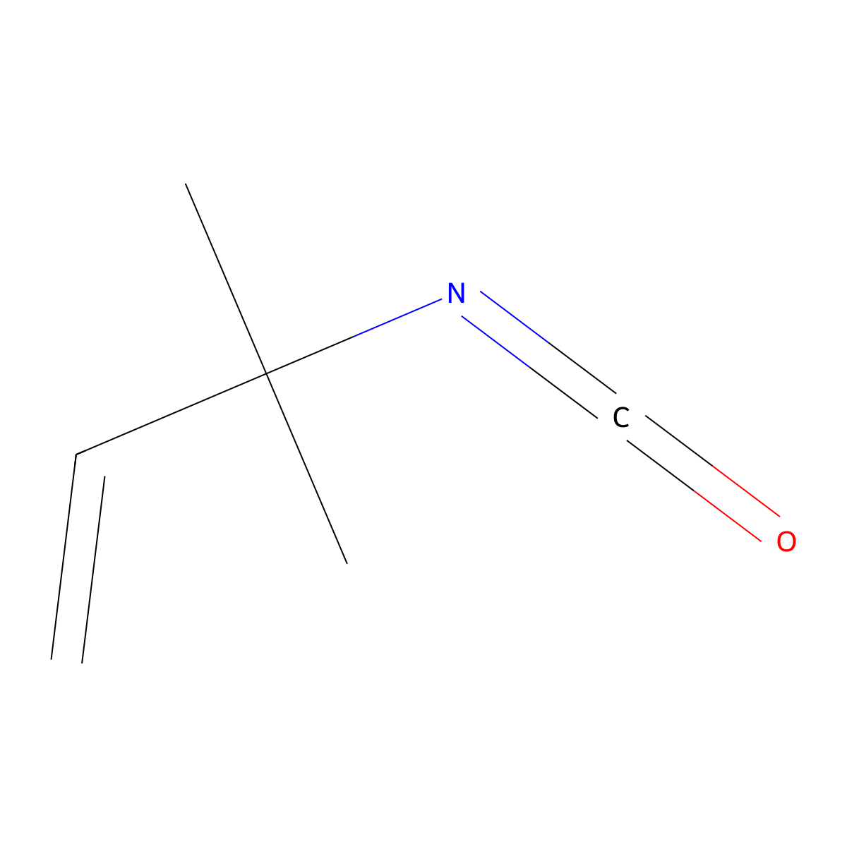 3-Isocyanato-3-methylbut-1-ene molecular structure, CAS 2778-39-4
