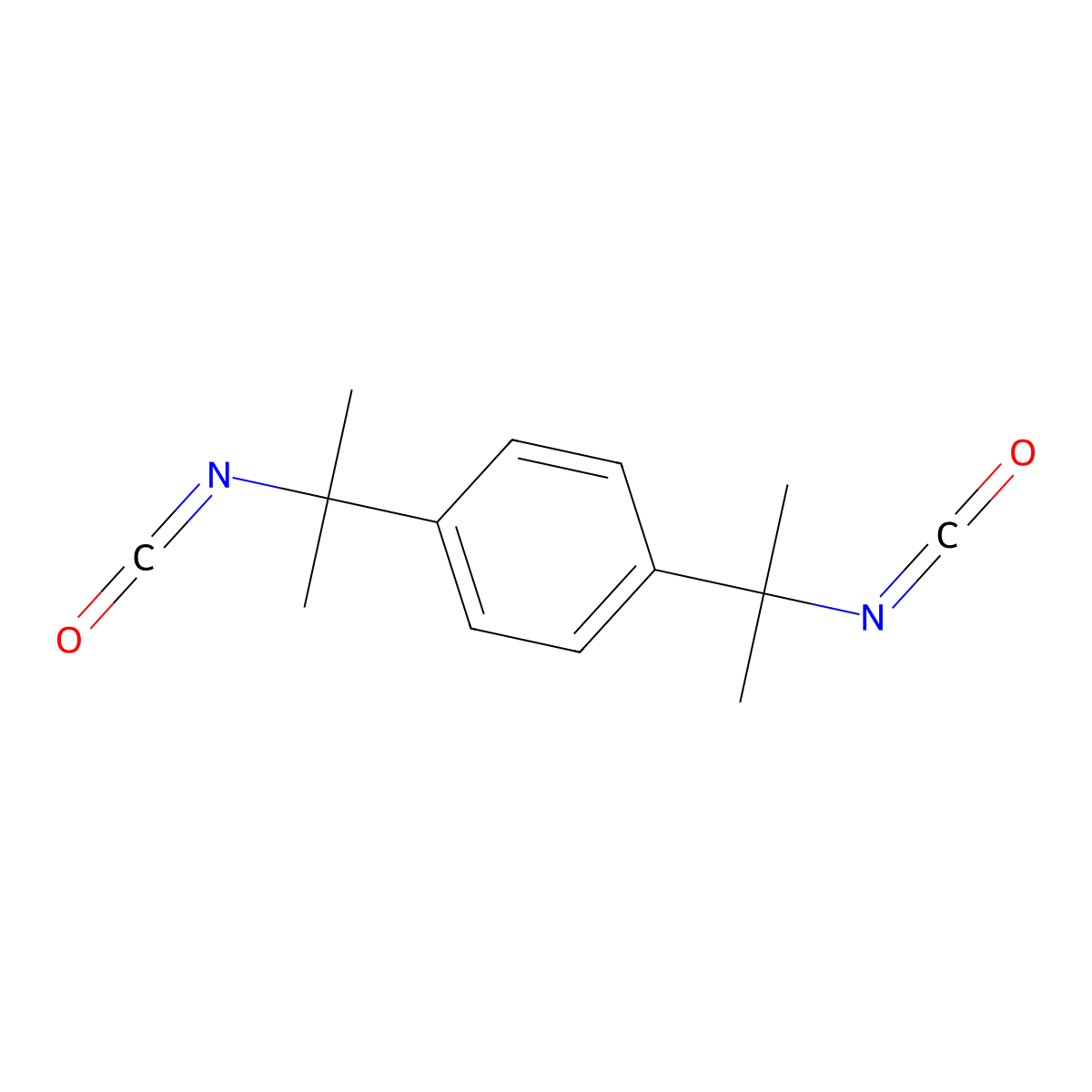 alpha,alpha,alpha',alpha'-Tetramethylxylylene diisocyanate molecular structure, CAS 2778-41-8