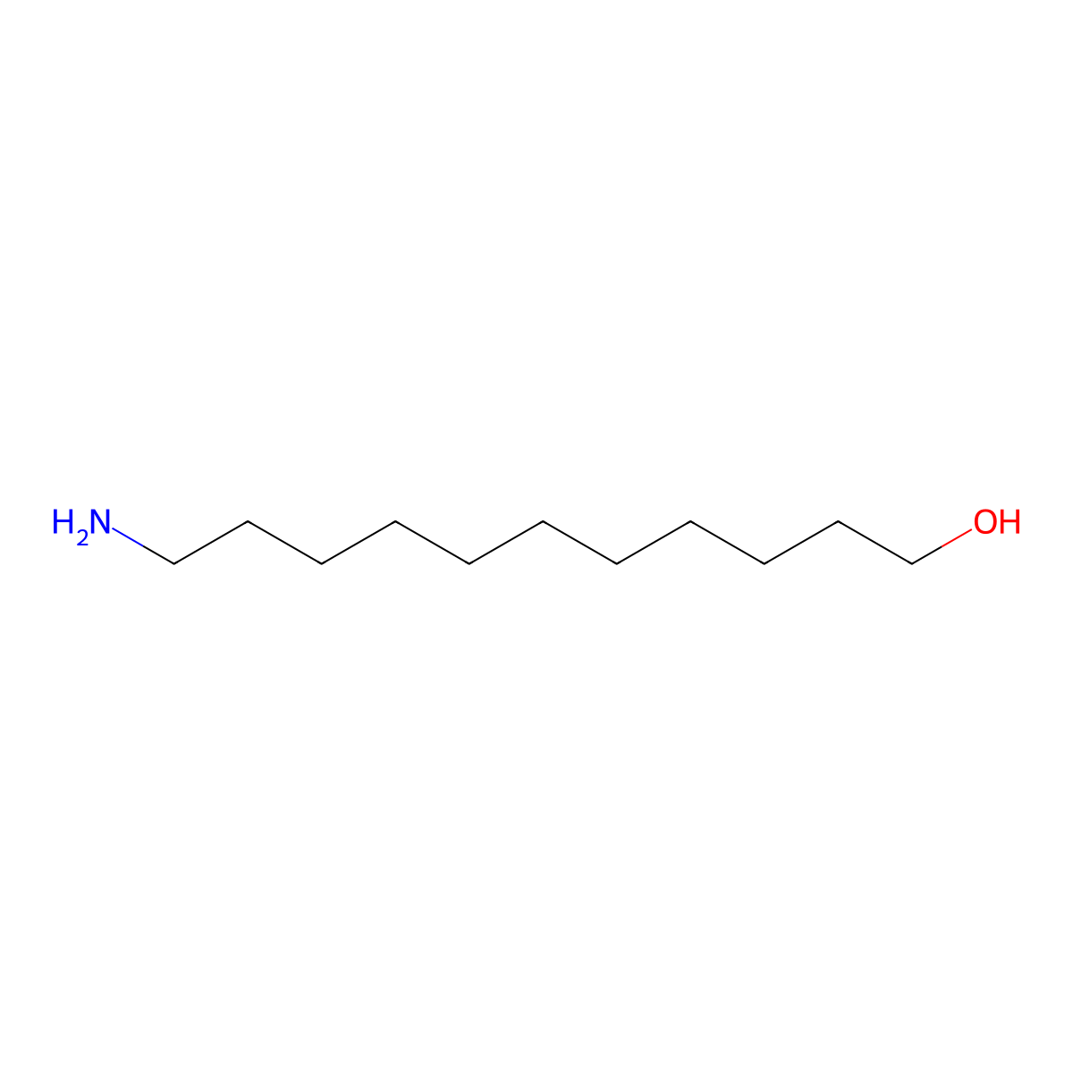 11-Aminoundecan-1-ol molecular structure, CAS 27780-89-8