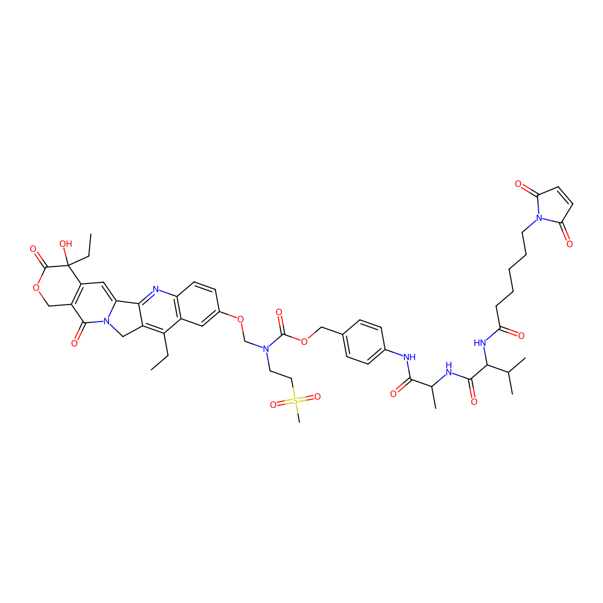 Mal-va-mac-SN38 molecular structure, CAS 2778229-31-3