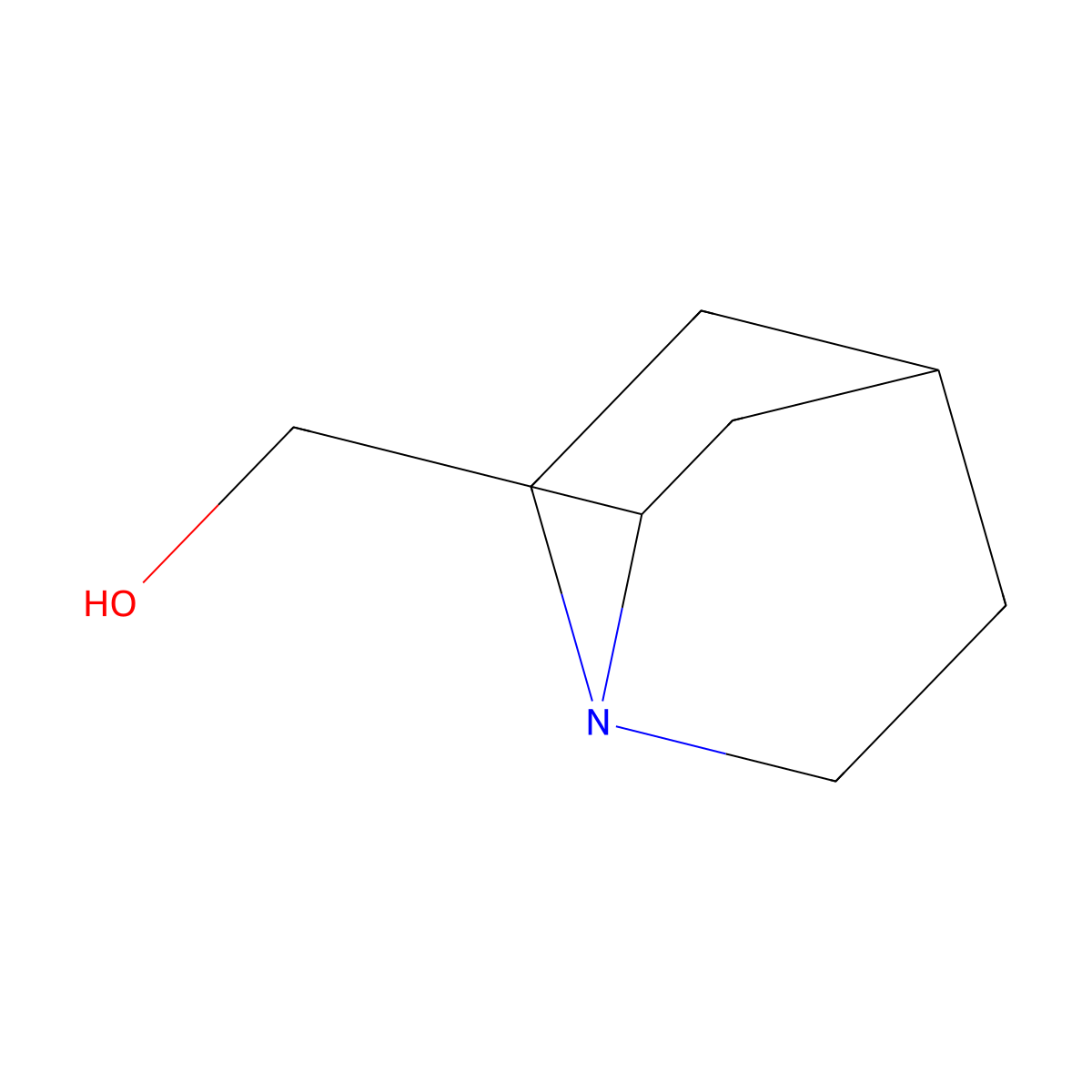 1-Azabicyclo[2.2.2]octane-2-methanol molecular structure, CAS 27783-89-7