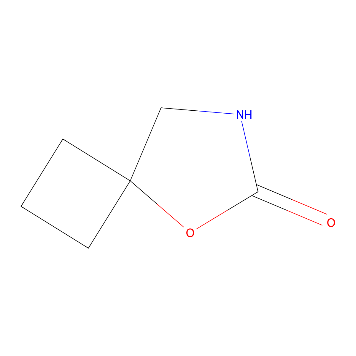5-Oxa-7-azaspiro[3.4]octan-6-one molecular structure, CAS 27784-33-4