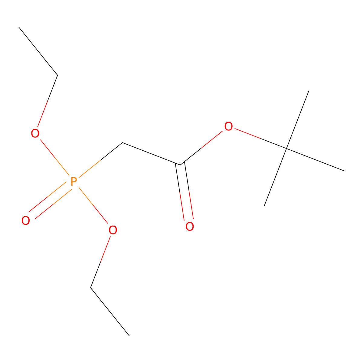 tert-Butyl diethylphosphonoacetate molecular structure, CAS 27784-76-5