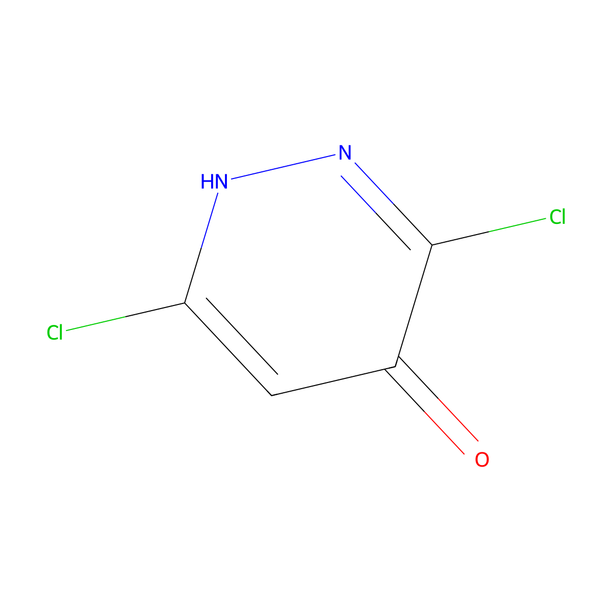 3,6-Dichloropyridazin-4-ol molecular structure, CAS 2779-81-9
