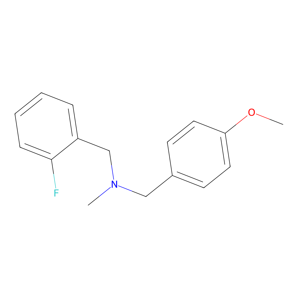 [(2-Fluorophenyl)methyl][(4-methoxyphenyl)methyl]methylamine molecular structure, CAS 2779305-64-3
