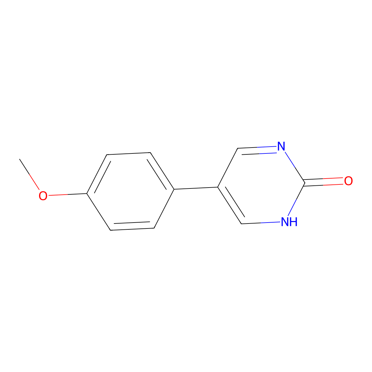 5-(4-Methoxyphenyl)pyrimidin-2-ol molecular structure, CAS 27794-02-1