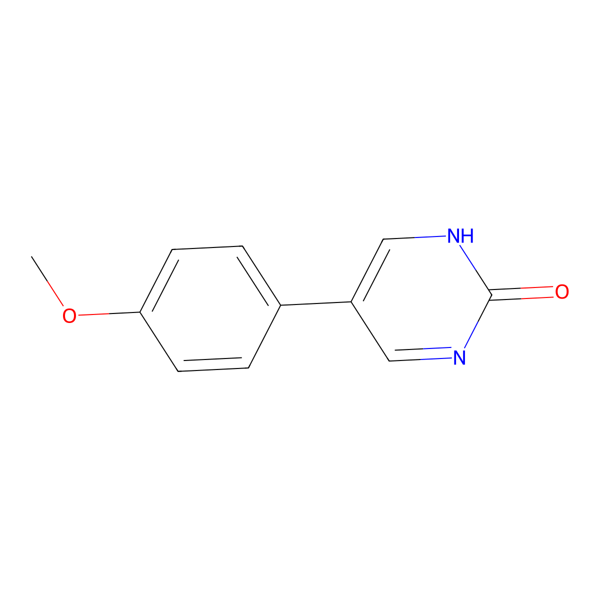 5-(4-Methoxyphenyl)pyrimidin-2-ol molecular structure, CAS 27794-02-1