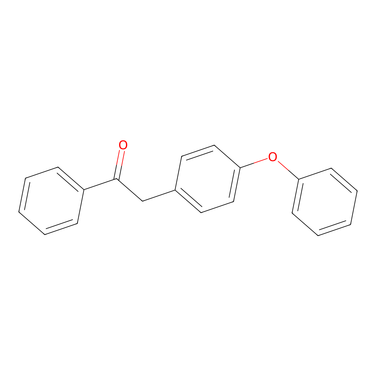 2-(4-Phenoxyphenyl)-1-phenyl-1-ethanone molecular structure, CAS 27798-40-9