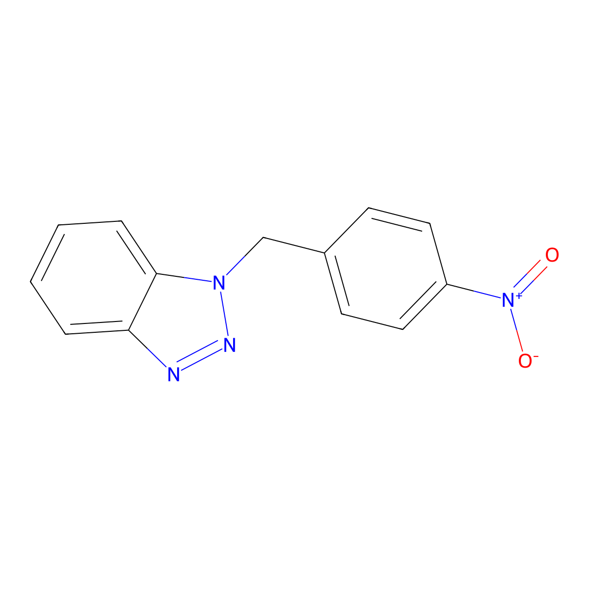 1-(4-Nitrobenzyl)-1H-benzotriazole molecular structure, CAS 27799-81-1