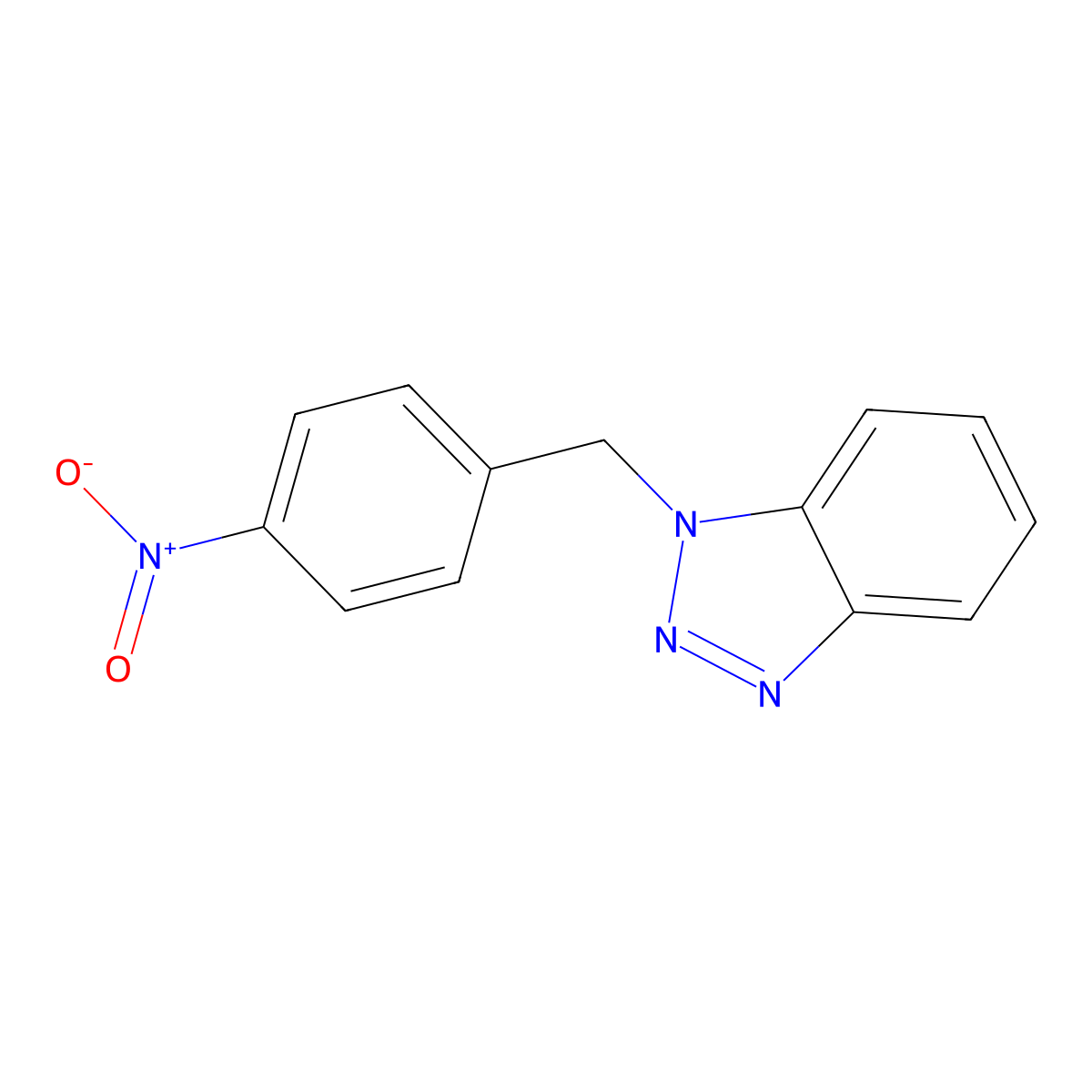 1-(4-Nitrobenzyl)-1H-benzotriazole molecular structure, CAS 27799-81-1