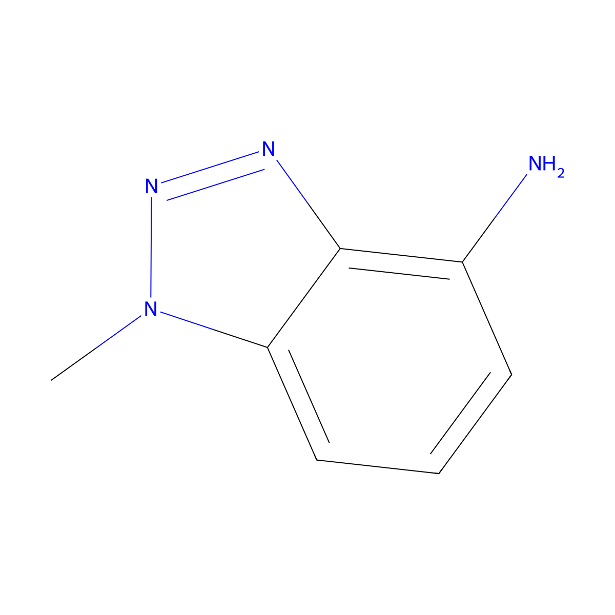 1-Methyl-1H-1,2,3-benzotriazol-4-amine molecular structure, CAS 27799-82-2