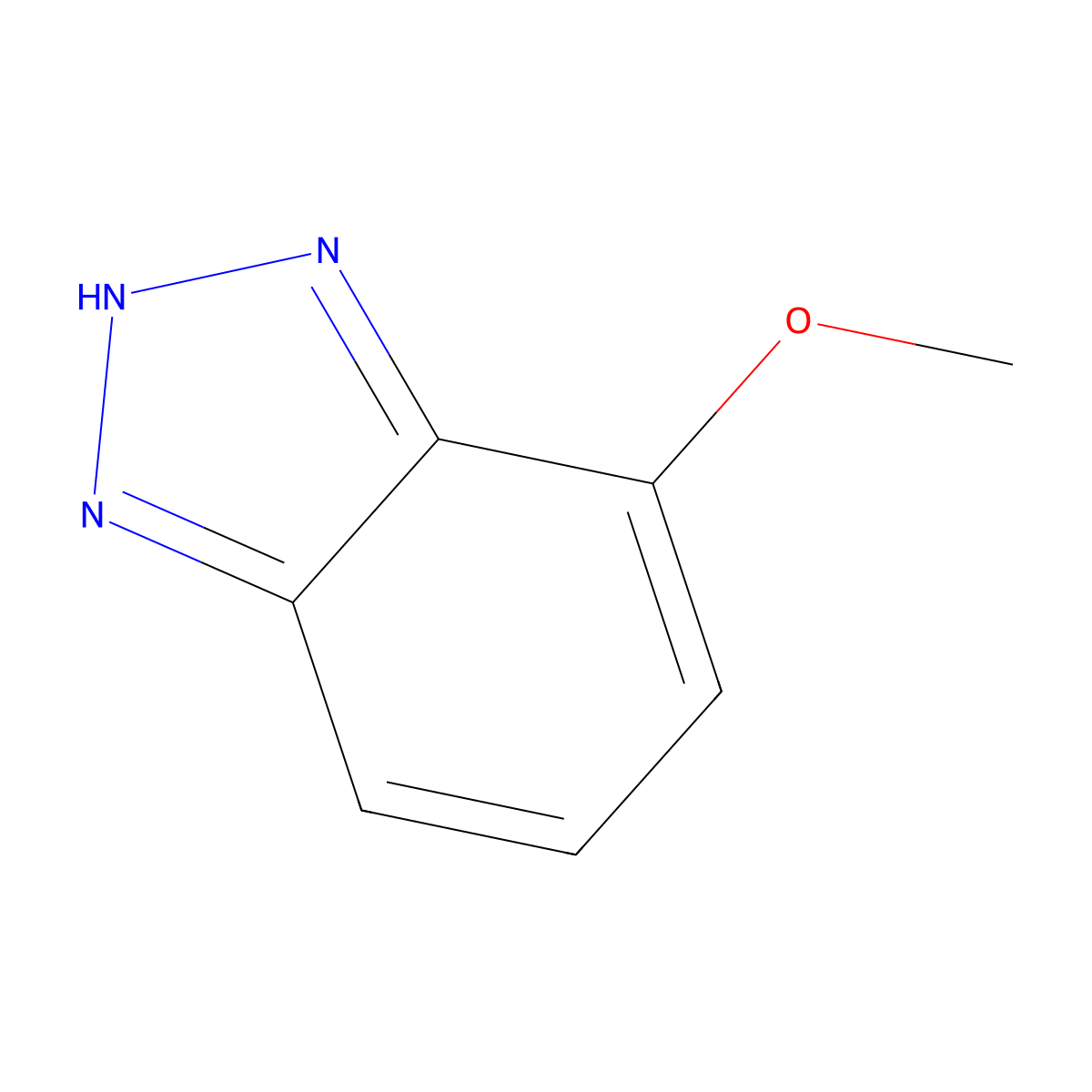 7-methoxy-1H-1,2,3-benzotriazole molecular structure, CAS 27799-90-2
