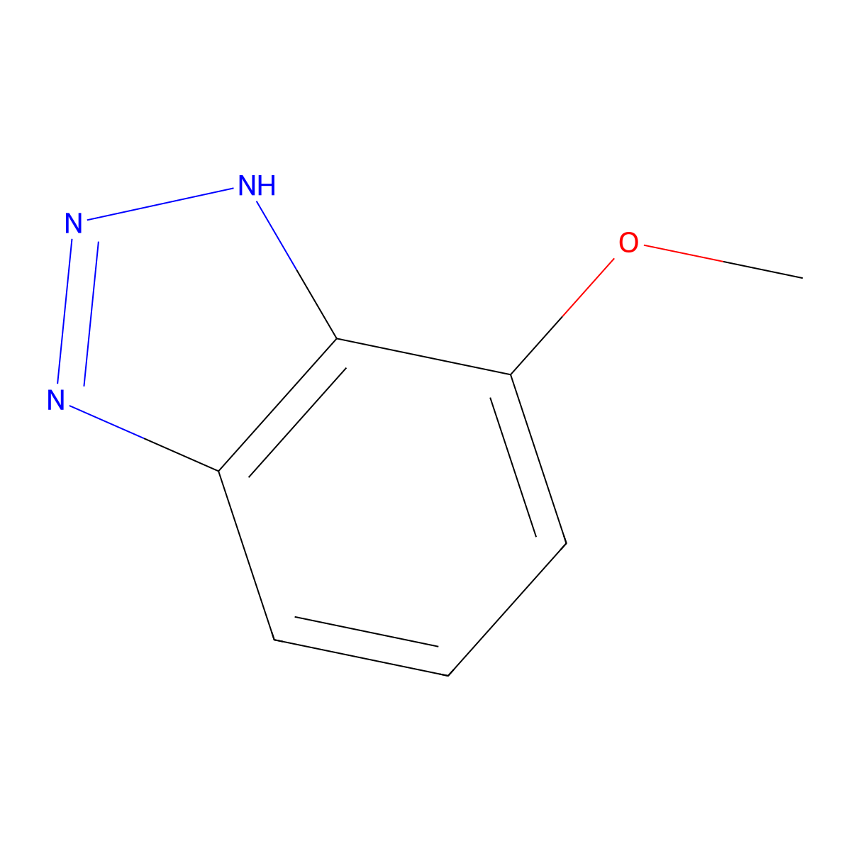 7-methoxy-1H-1,2,3-benzotriazole molecular structure, CAS 27799-90-2