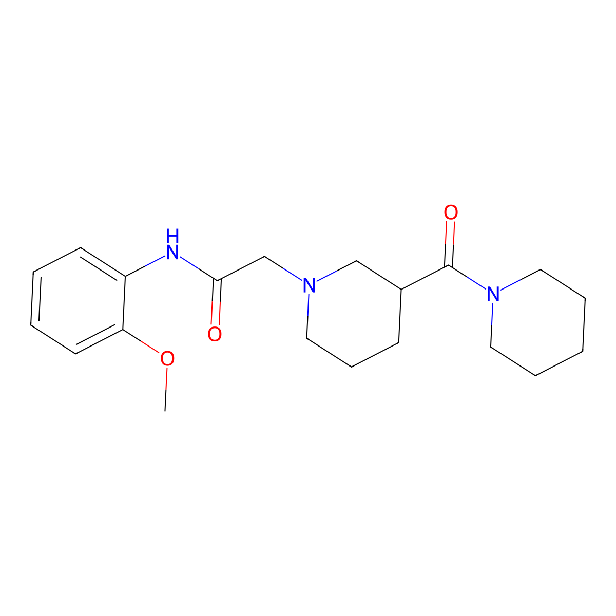 N-(2-methoxyphenyl)-2-[3-(piperidine-1-carbonyl)piperidin-1-yl]acetamide molecular structure, CAS 2780208-13-9