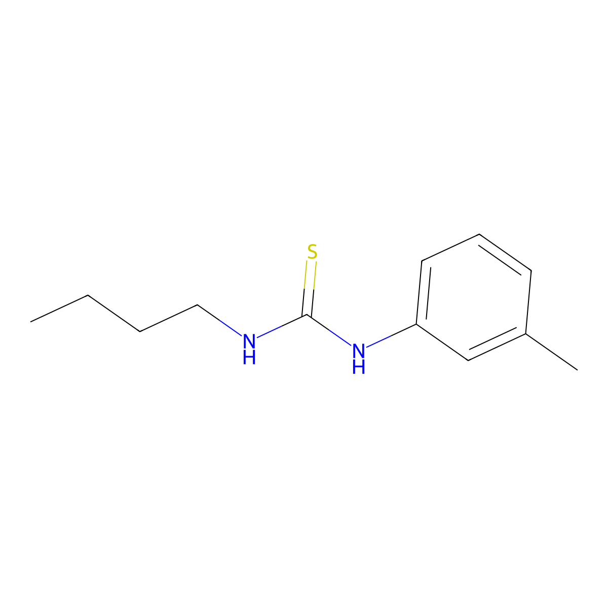 1-Butyl-3-(3-methylphenyl)thiourea molecular structure, CAS 27803-72-1