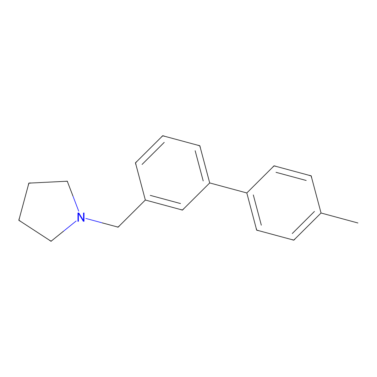 1-[(4'-Methyl[1,1'-biphenyl]-3-yl)methyl]pyrrolidine molecular structure, CAS 2780338-09-0