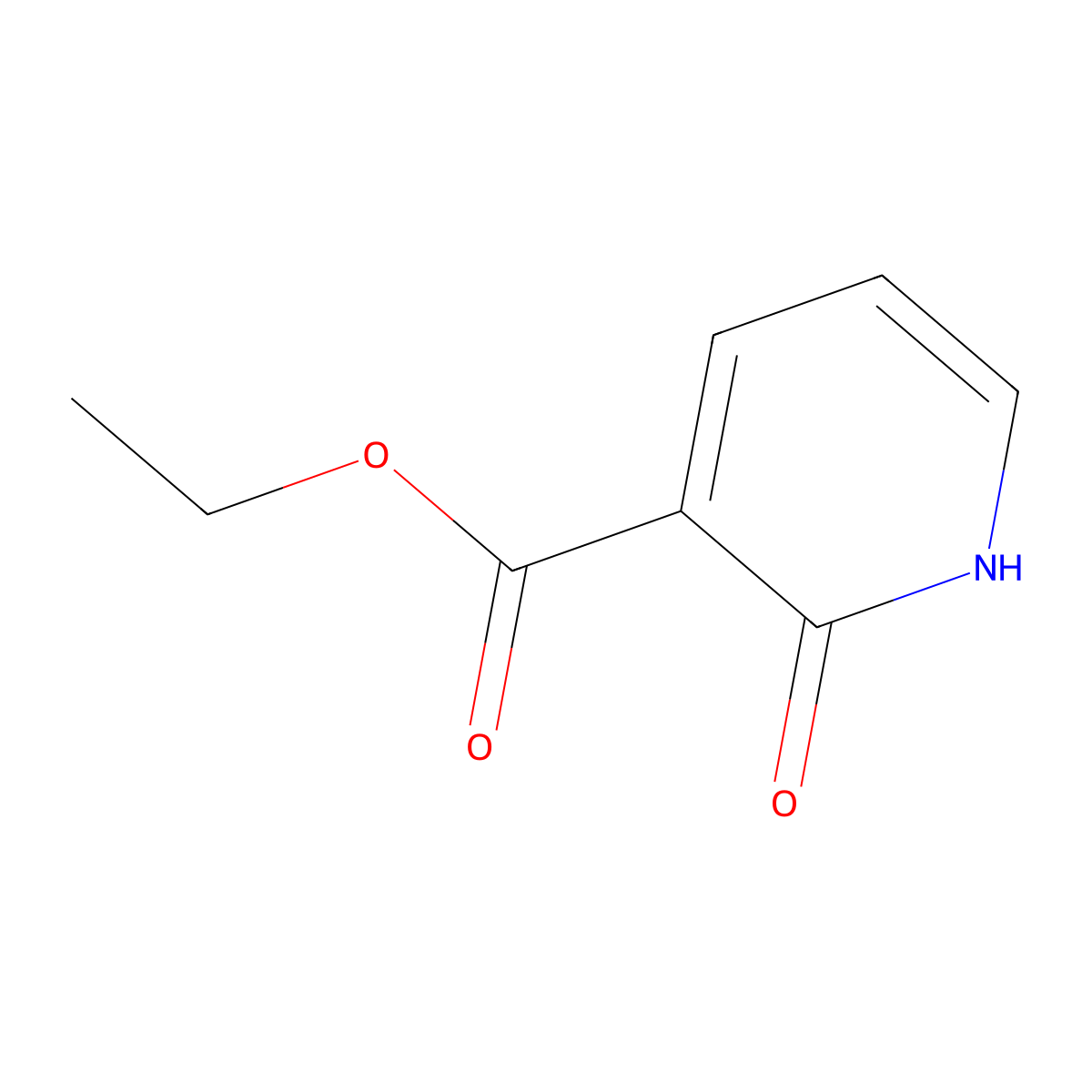 Ethyl 2-oxo-1,2-dihydropyridine-3-carboxylate molecular structure, CAS 27805-12-5