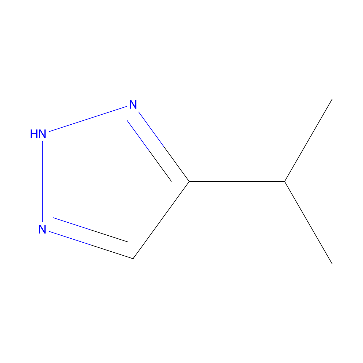 5-isopropyl-1H-1,2,3-triazole molecular structure, CAS 27808-04-4