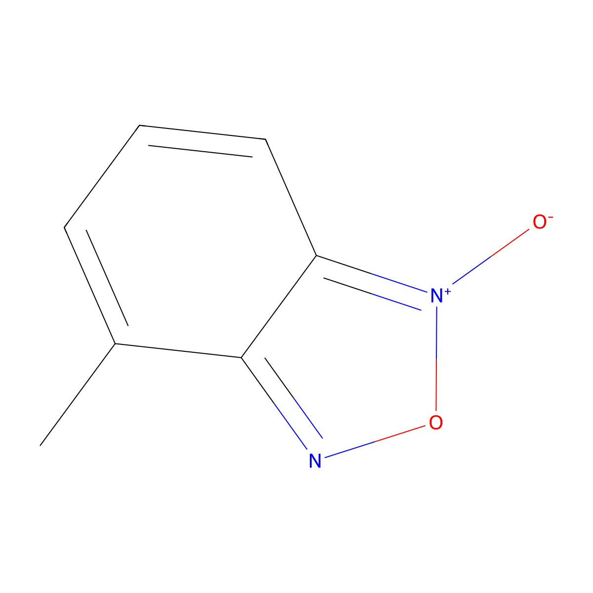 4-Methyl-2,1,3-benzoxadiazol-1-ium-1-olate molecular structure, CAS 27808-46-4