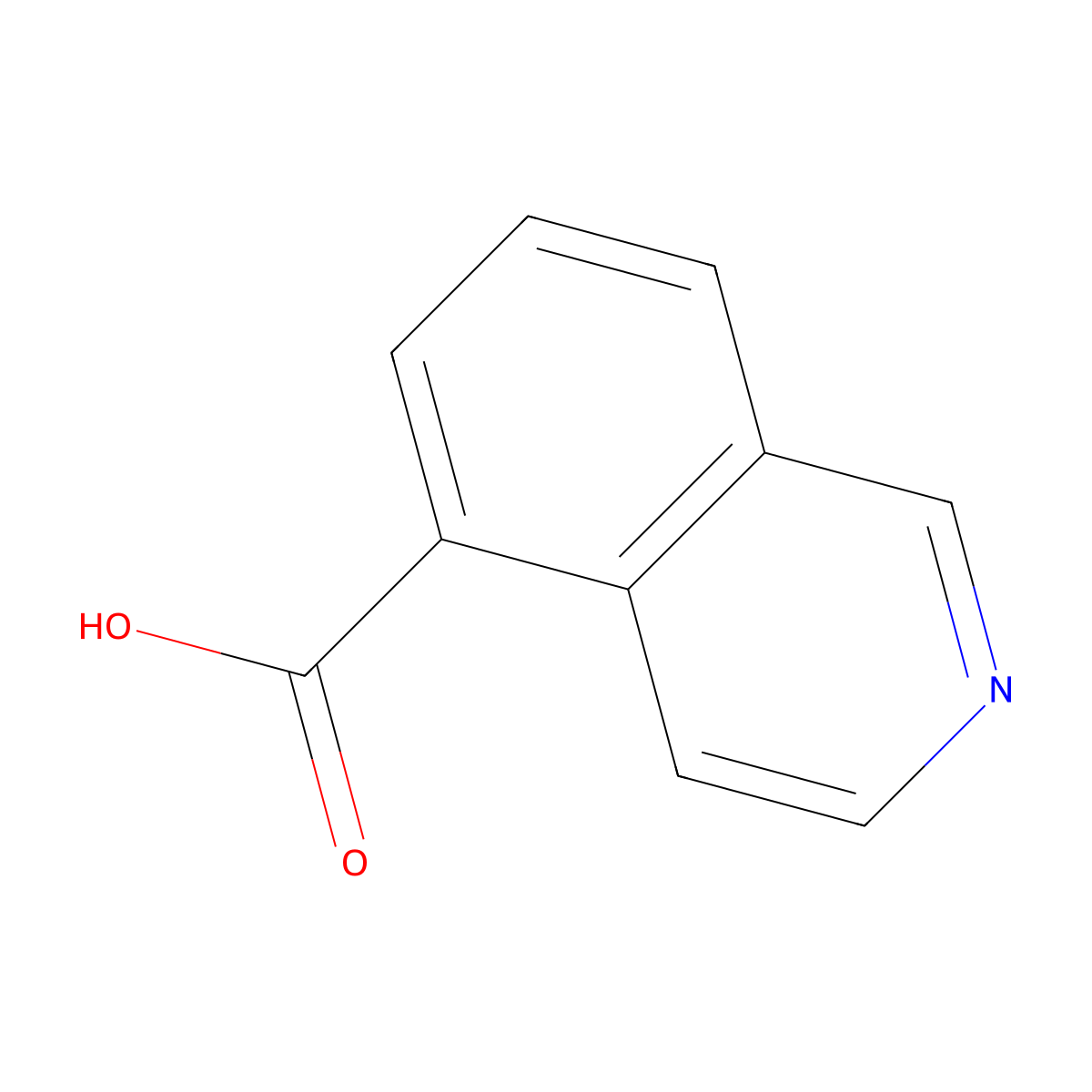 Isoquinoline-5-carboxylic acid molecular structure, CAS 27810-64-6