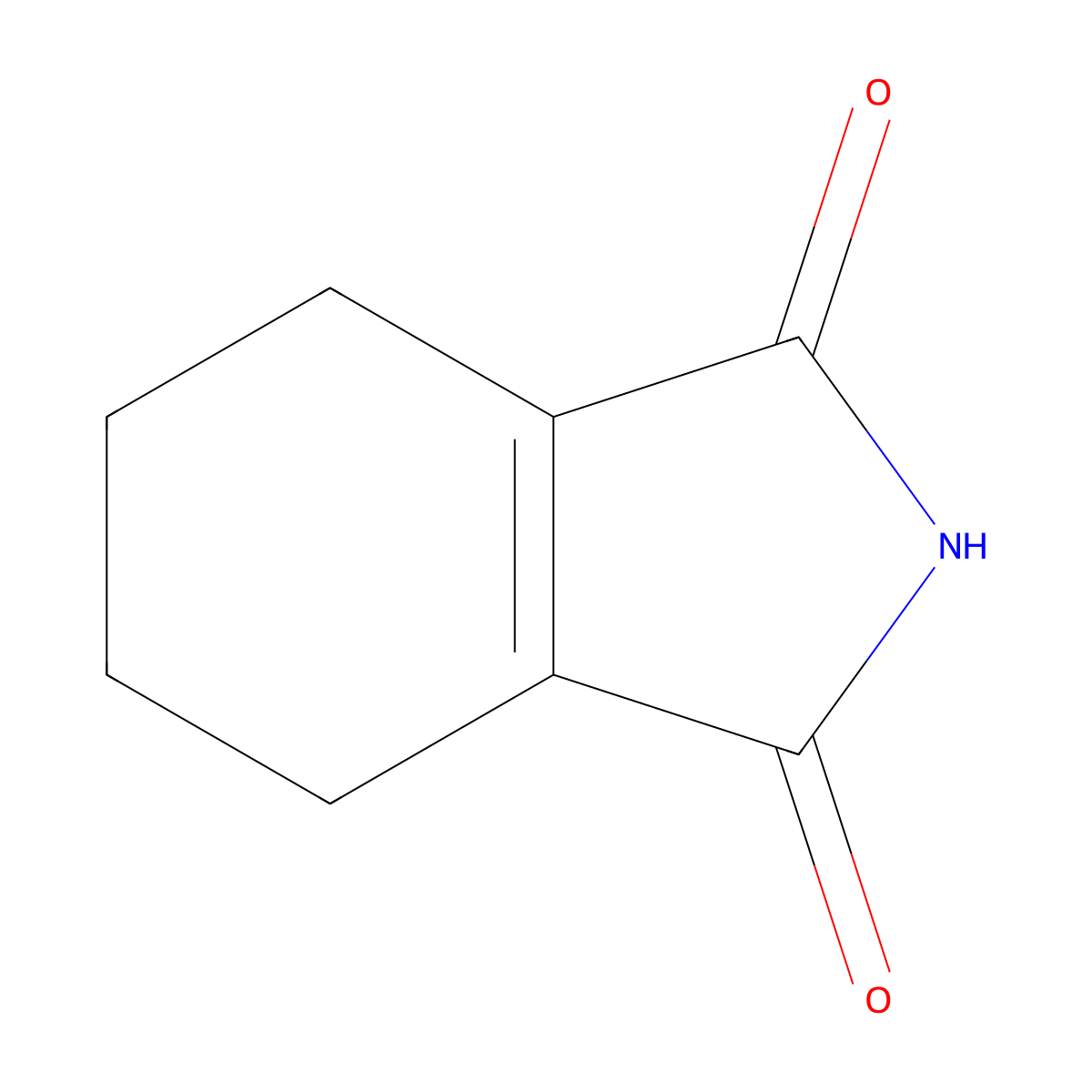 Tetrahydrophthalimide molecular structure, CAS 27813-21-4