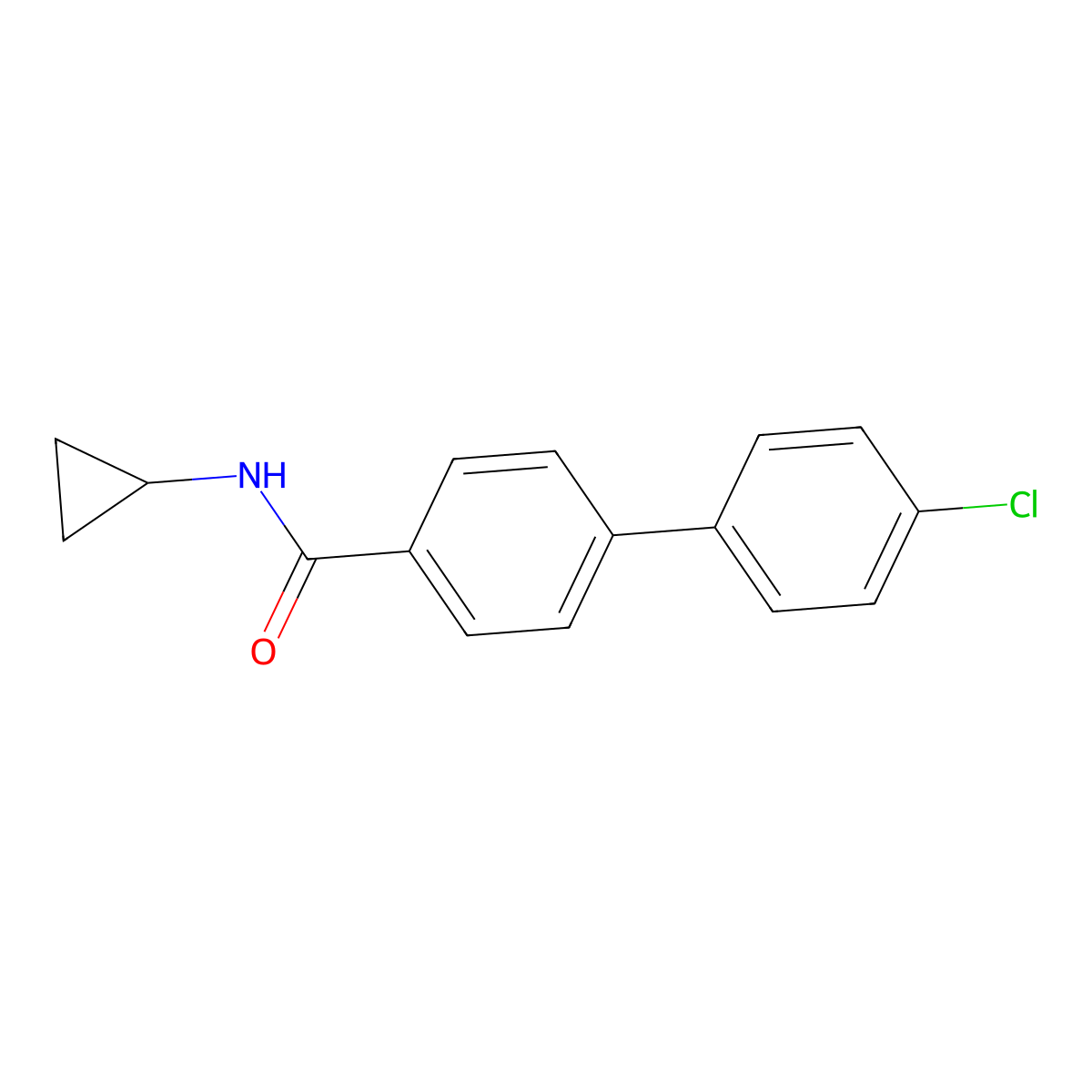 4'-Chloro-N-cyclopropyl[1,1'-biphenyl]-4-carboxamide molecular structure, CAS 2781576-31-4