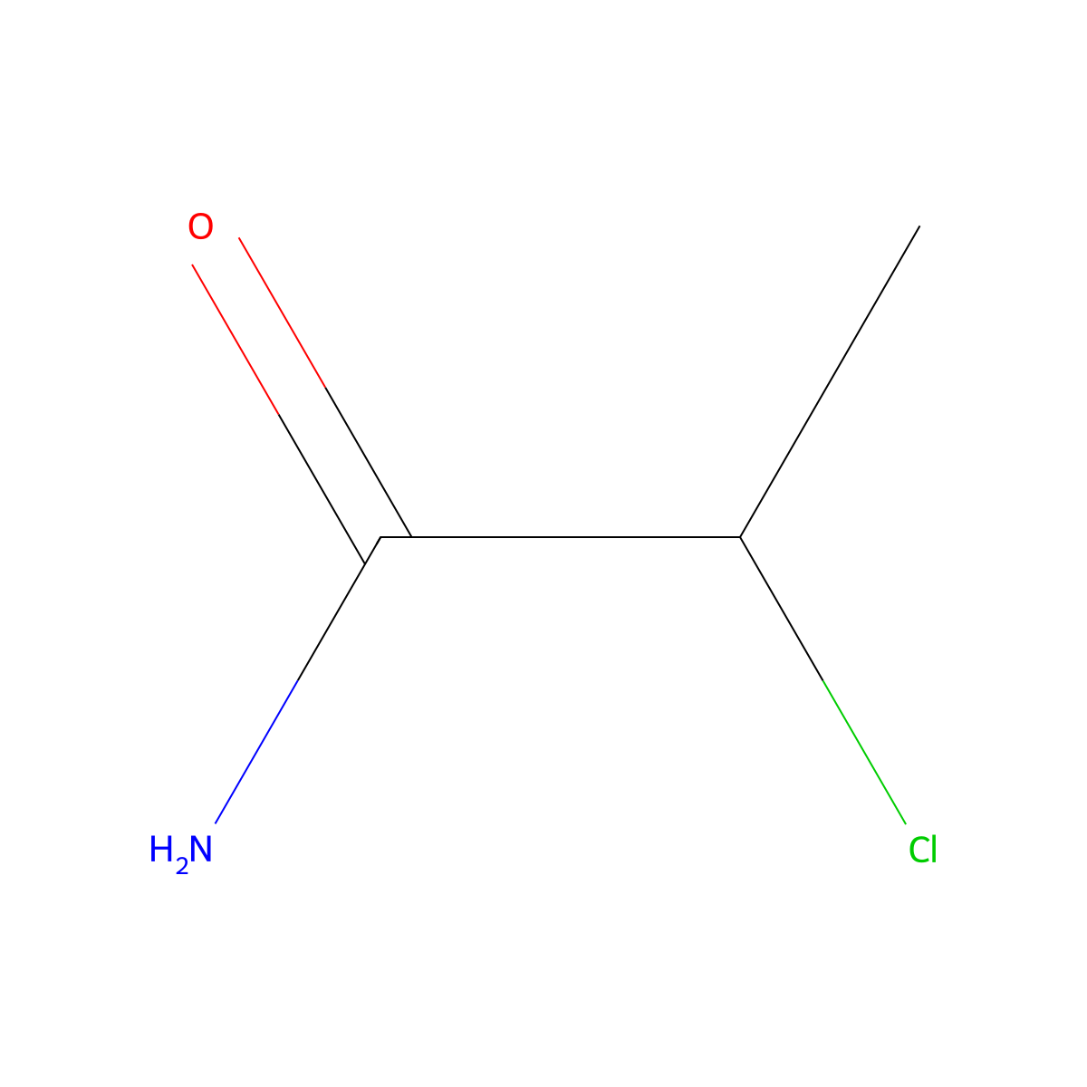 2-Chloropropanamide molecular structure, CAS 27816-36-0
