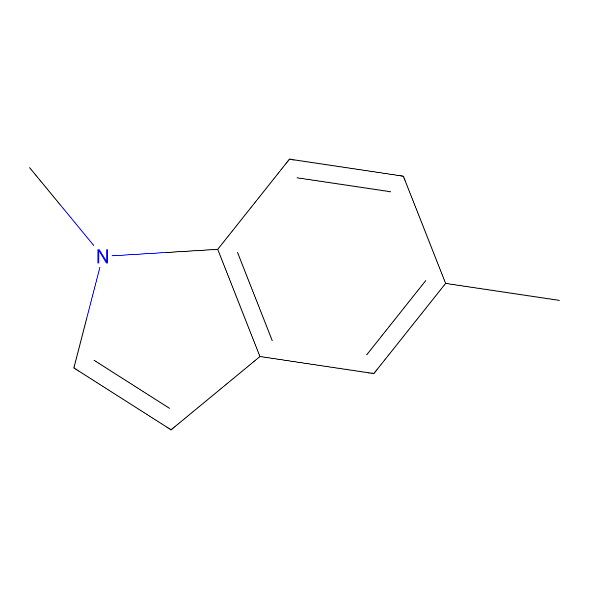 1,5-Dimethylindole molecular structure, CAS 27816-53-1