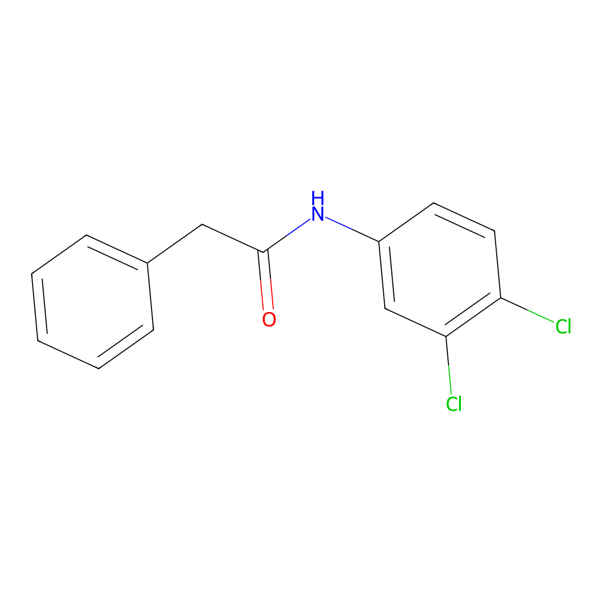 3',4'-Dichlorophenylacetanilide molecular structure, CAS 27816-82-6