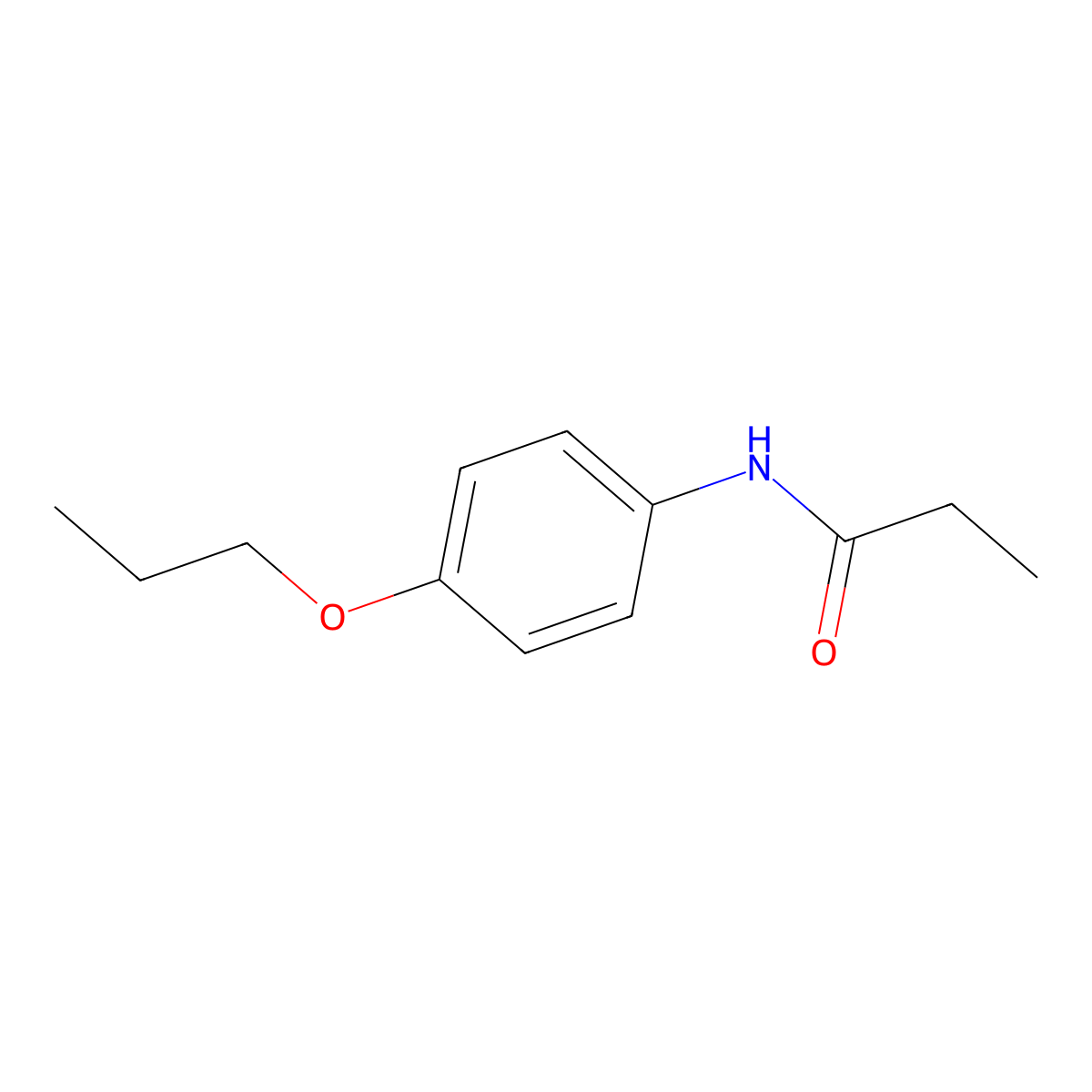 N-(4-propoxyphenyl)propanamide molecular structure, CAS 27817-13-6