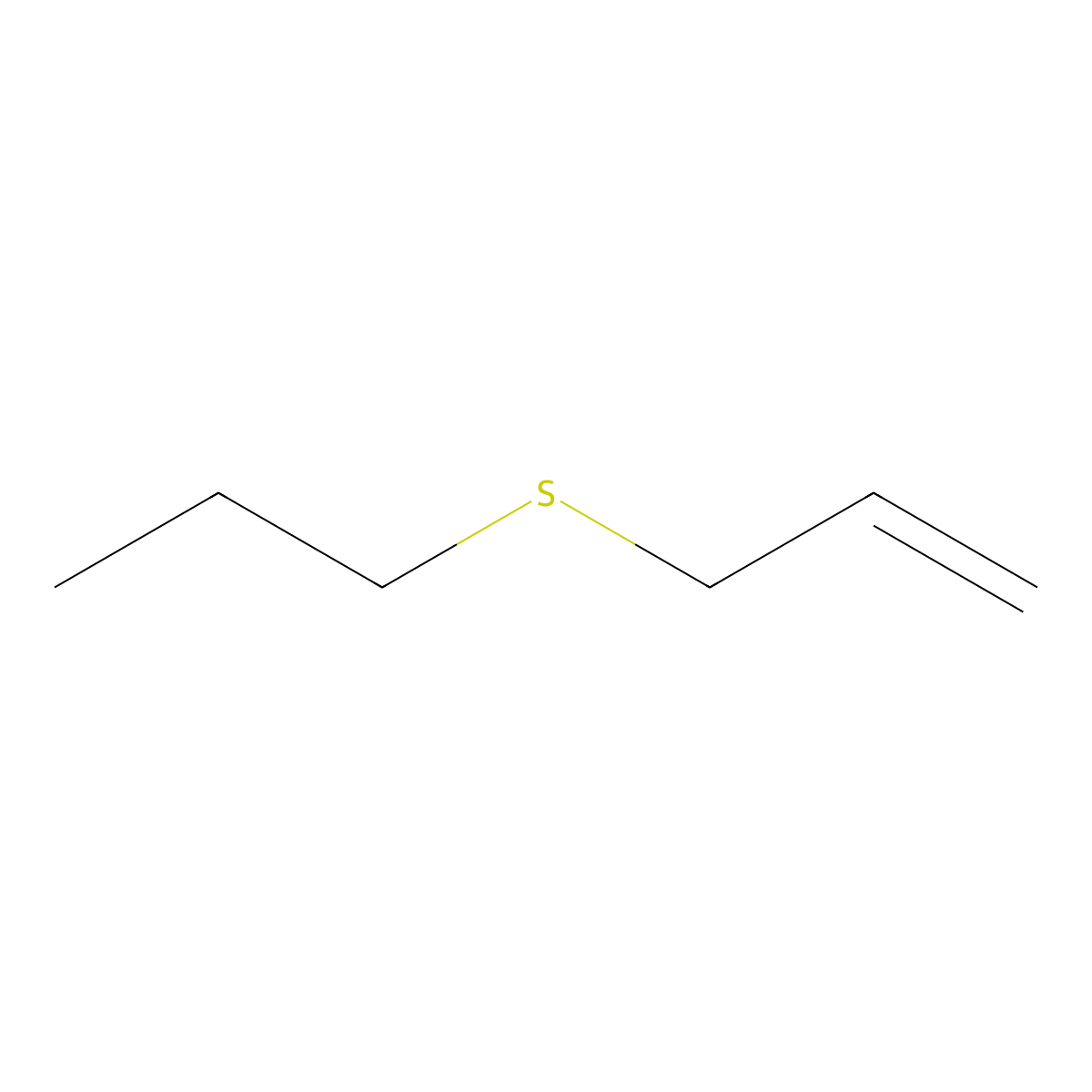 3-(Propylthio)propene molecular structure, CAS 27817-67-0