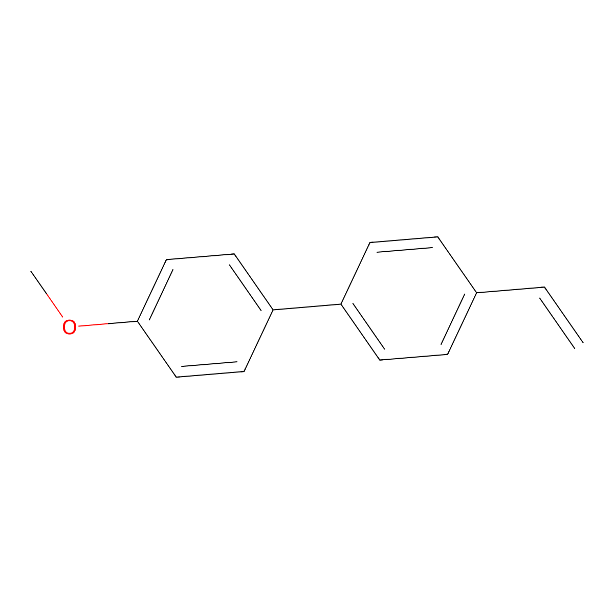 4-Methoxy-4'-vinyl-1,1'-biphenyl molecular structure, CAS 2782-23-2