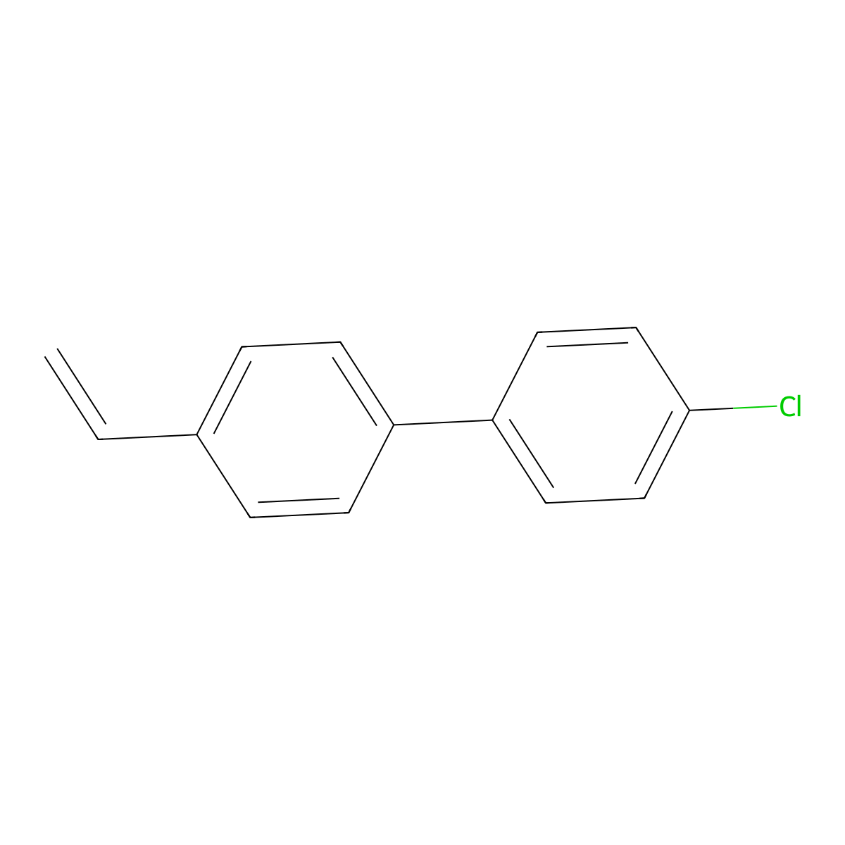 4-Chloro-4'-vinyl-1,1'-biphenyl molecular structure, CAS 2782-24-3