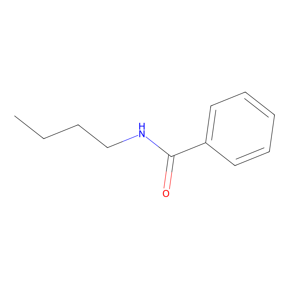 N-Butylbenzamide molecular structure, CAS 2782-40-3