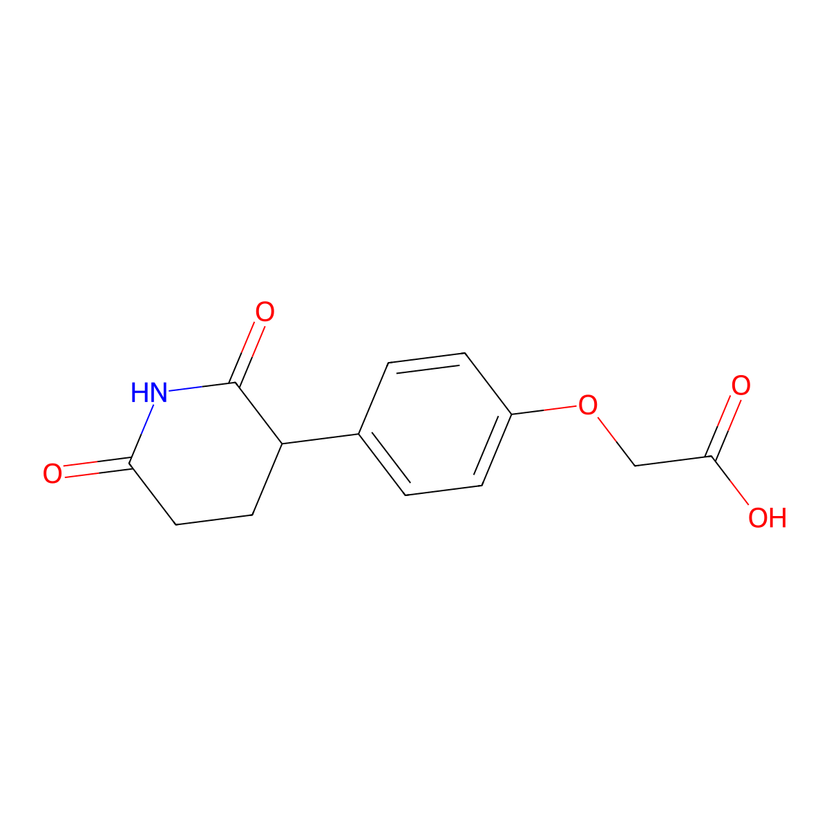 2-[4-(2,6-Dioxo-3-piperidyl)phenoxy]acetic Acid molecular structure, CAS 2782024-58-0