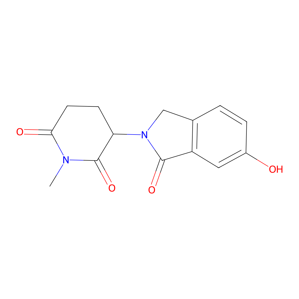 3-(6-Hydroxy-1-oxoisoindolin-2-yl)-1-methylpiperidine-2,6-dione molecular structure, CAS 2782051-11-8