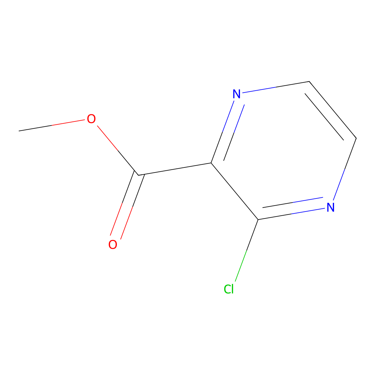 Methyl 3-chloropyrazine-2-carboxylate molecular structure, CAS 27825-21-4