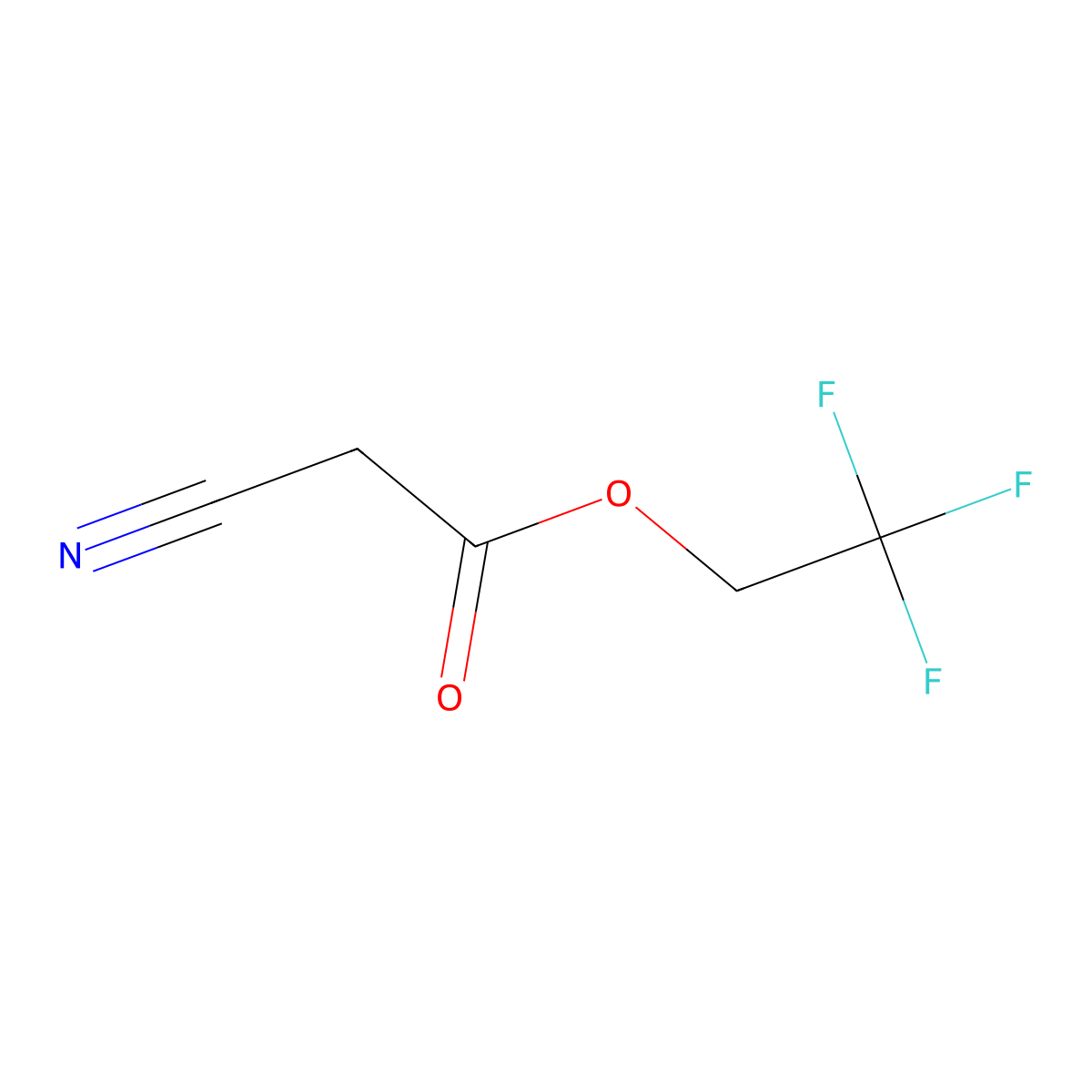 2,2,2-Trifluoroethyl 2-cyanoacetate molecular structure, CAS 27827-83-4