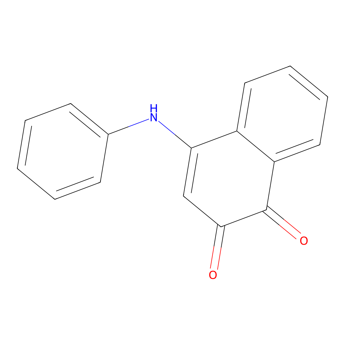Q182 4-Anilino-1,2-naphthoquinone molecular structure, CAS 27828-56-4