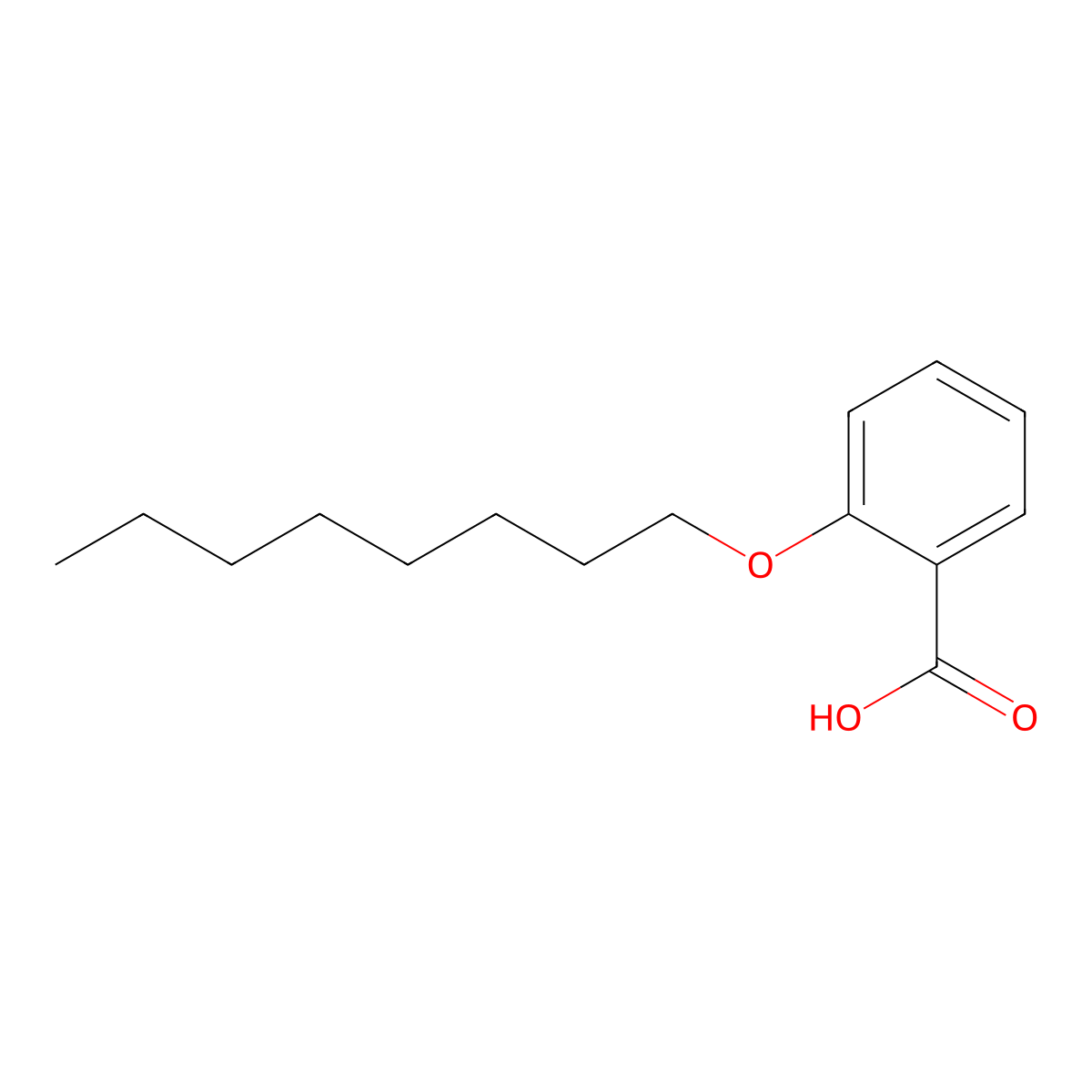 2-(Octyloxy)benzoic acid molecular structure, CAS 27830-12-2