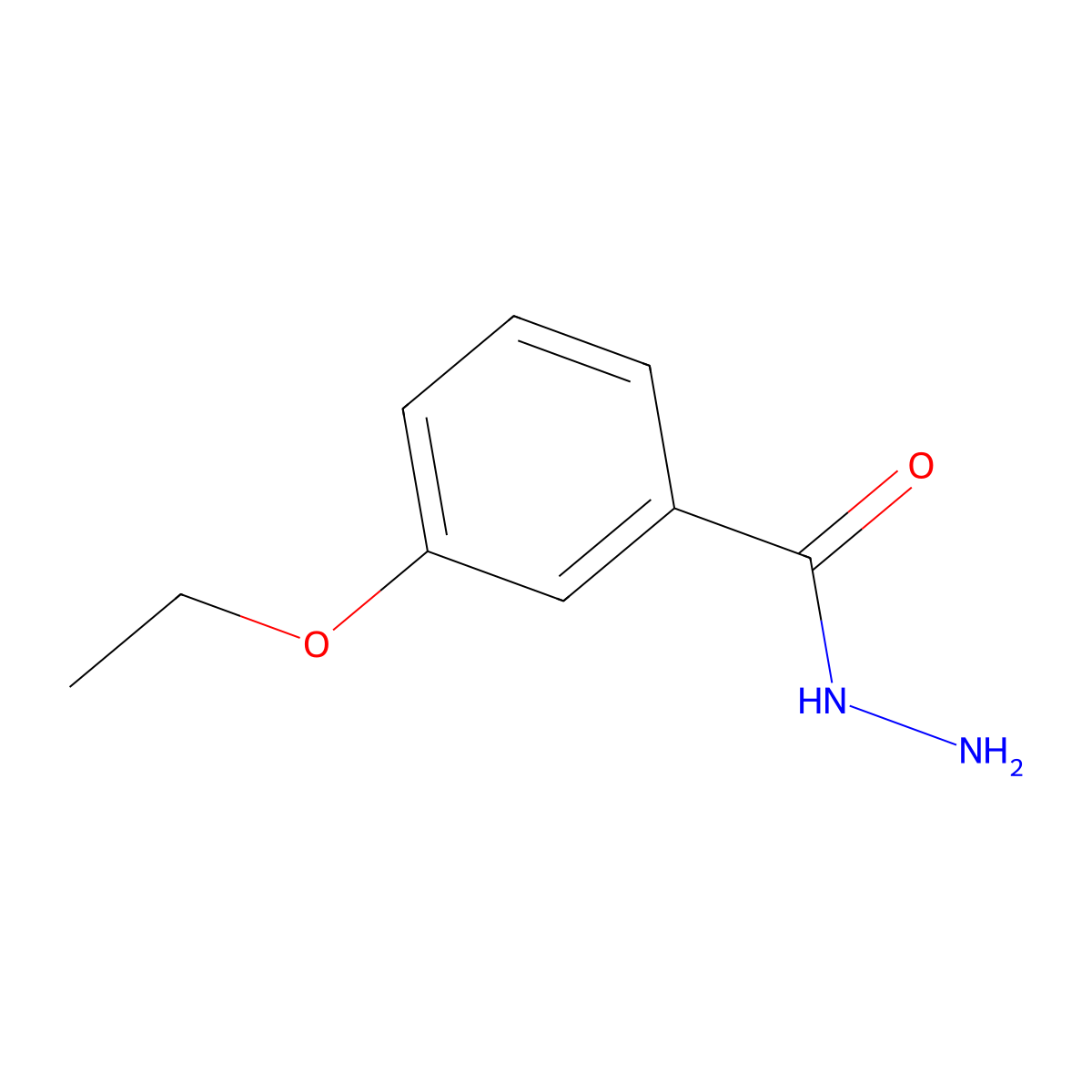 3-Ethoxybenzhydrazide molecular structure, CAS 27830-16-6