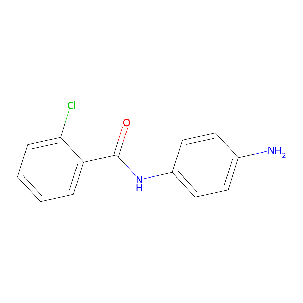 N-(4-aminophenyl)-2-chlorobenzamide molecular structure, CAS 27831-89-6
