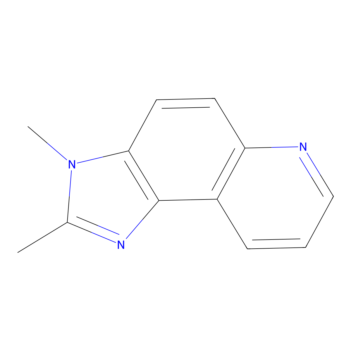 2,3-dimethyl-3H-imidazo[4,5-f]quinoline molecular structure, CAS 27832-43-5