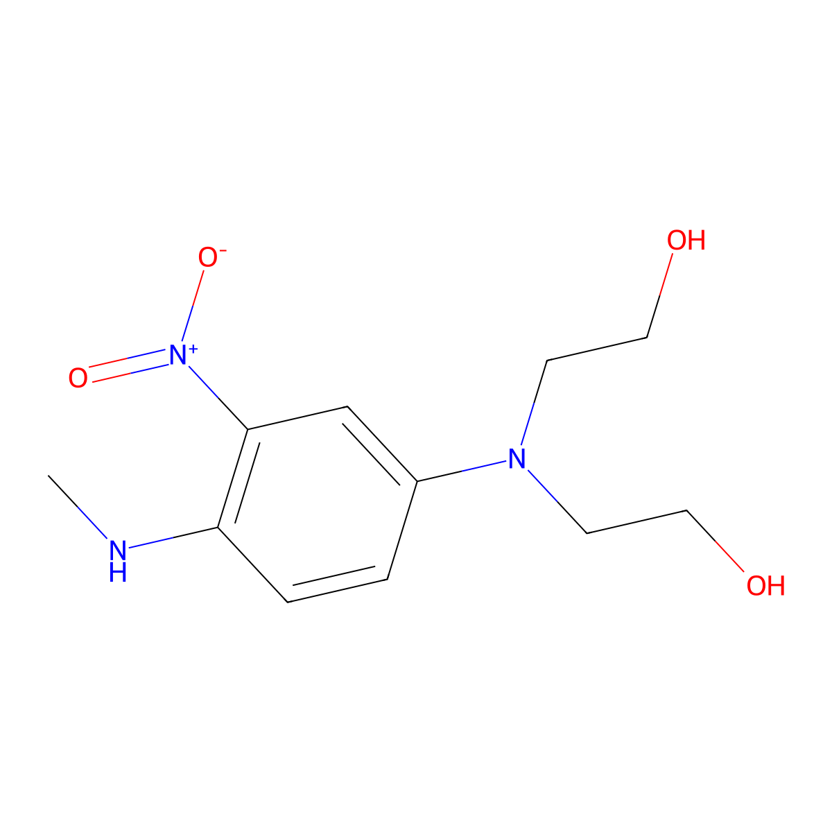 HC Blue 1 molecular structure, CAS 2784-94-3