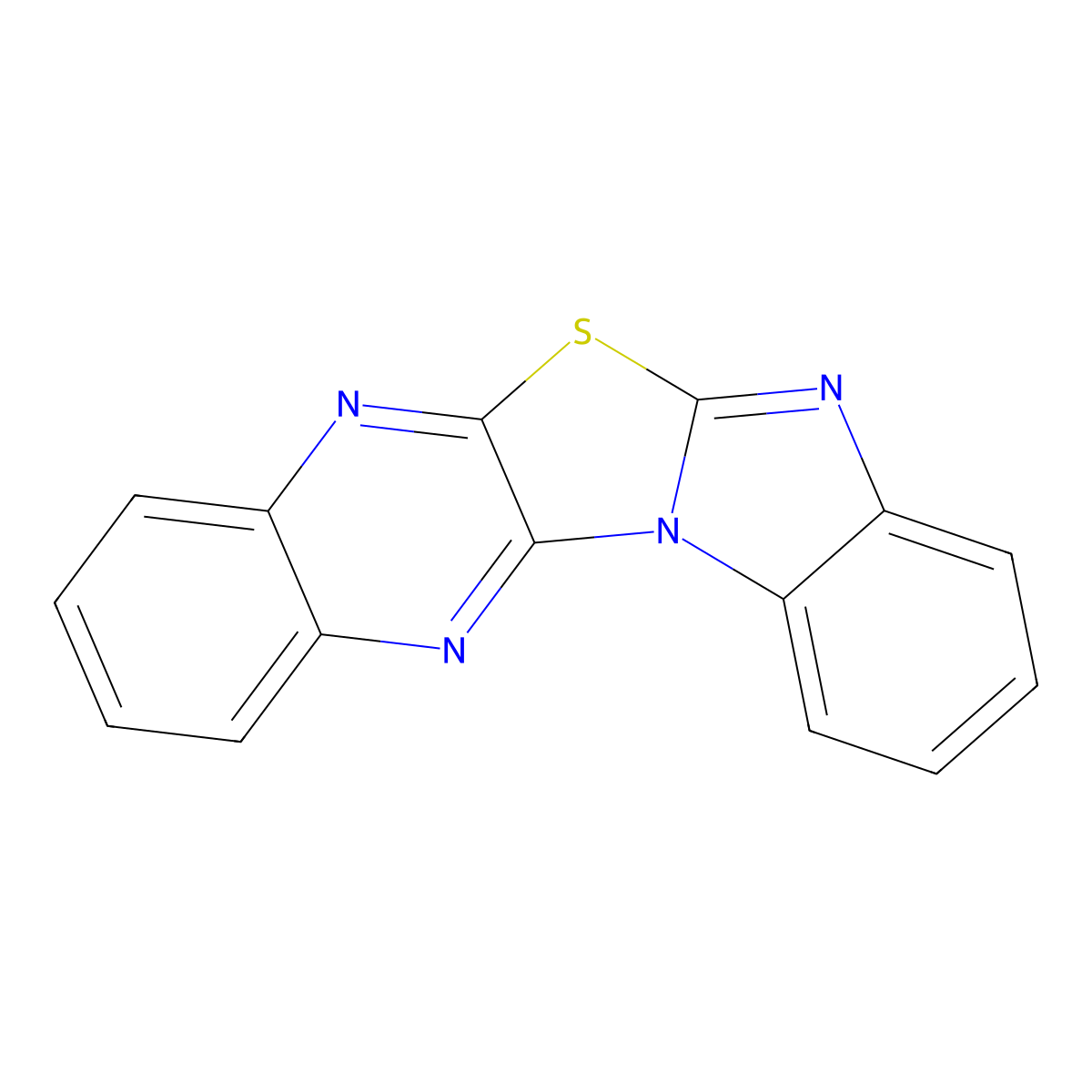 Benzimidazo[2',1':2,3][1,3]thiazolo[4,5-b]quinoxaline molecular structure, CAS 27845-20-1