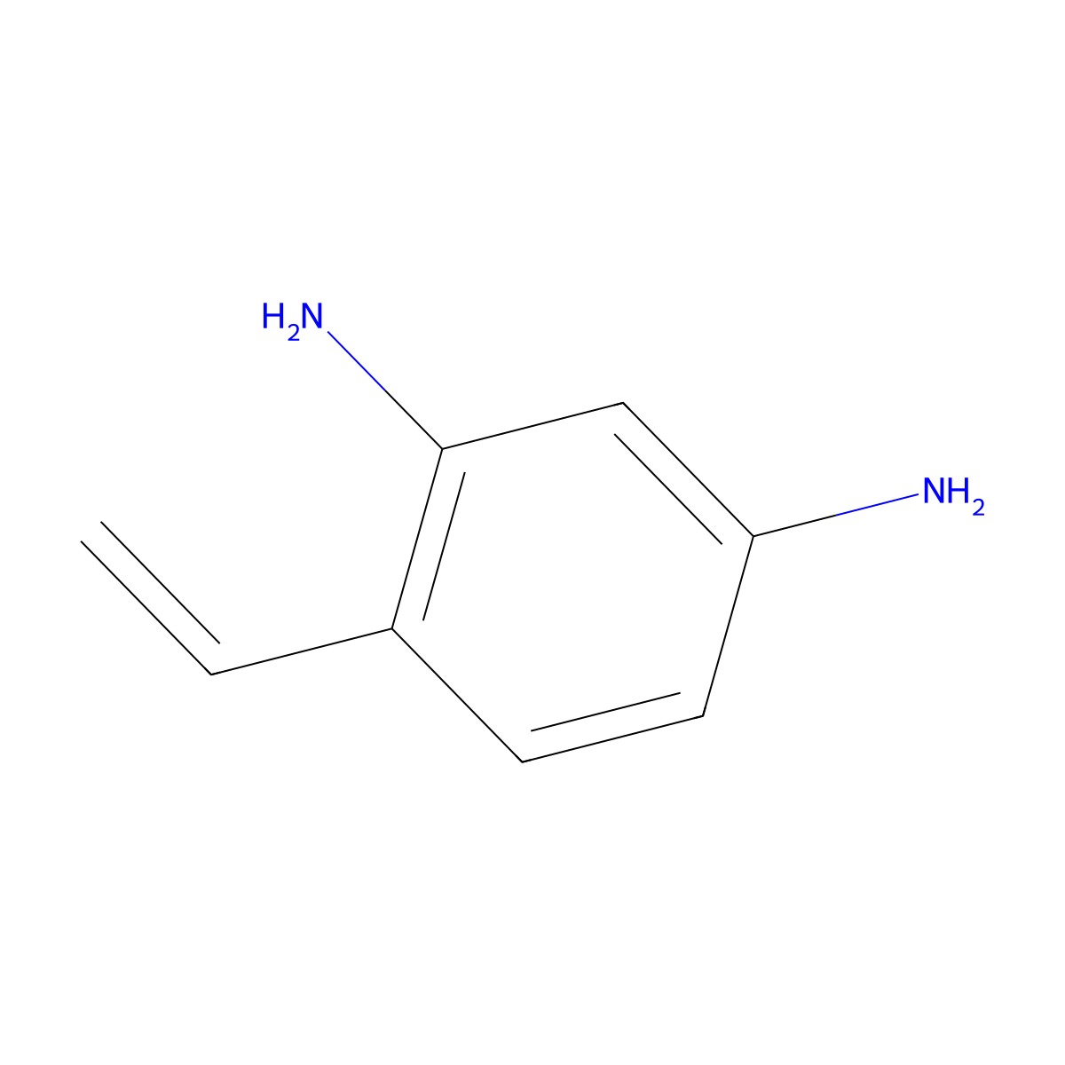 4-Ethenylbenzene-1,3-diamine molecular structure, CAS 27845-37-0