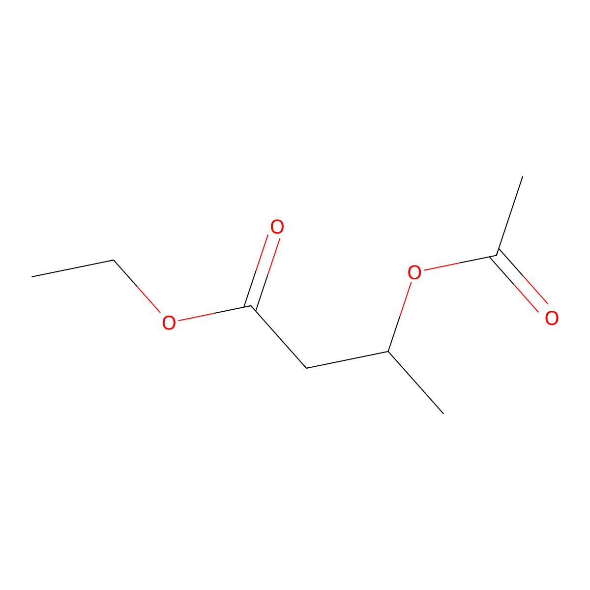 Ethyl DL-3-Acetoxybutyrate molecular structure, CAS 27846-49-7
