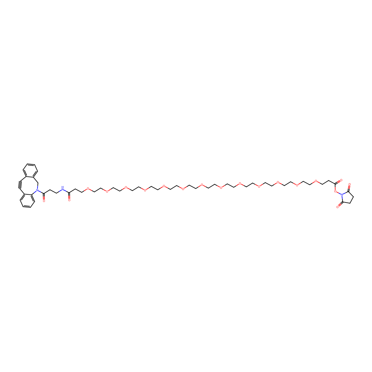 DBCO-NHCO-PEG13-NHS ester molecular structure, CAS 2784618-59-1